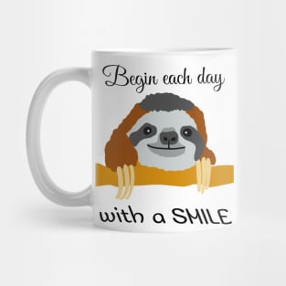 Sloth morning quote Mug